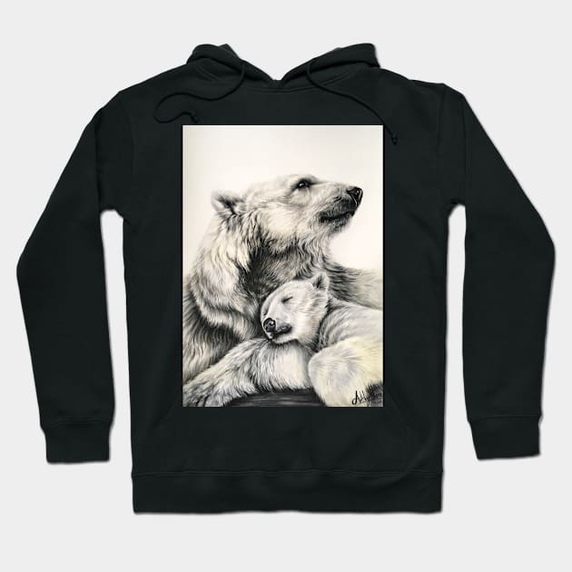 Polar Bears Hoodie by Artbythree